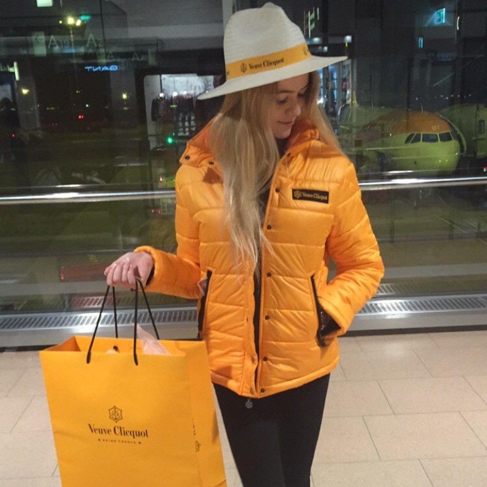 RARE Veuve Clicquot puffer/winter/ski jacket